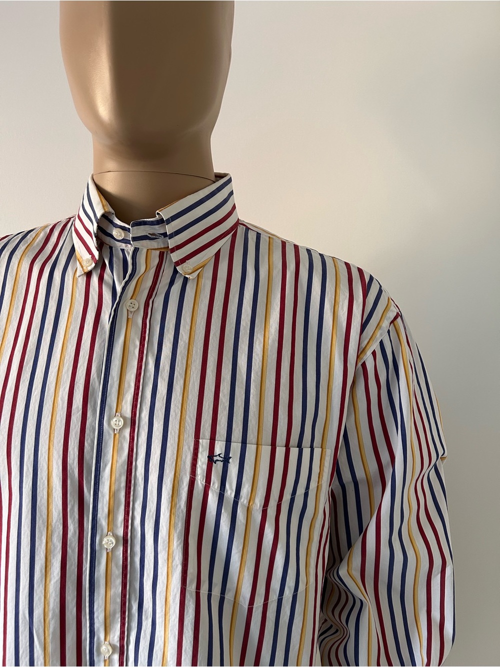 Paul & Shark Men's Multicolor Striped Shirt Size 44 XL